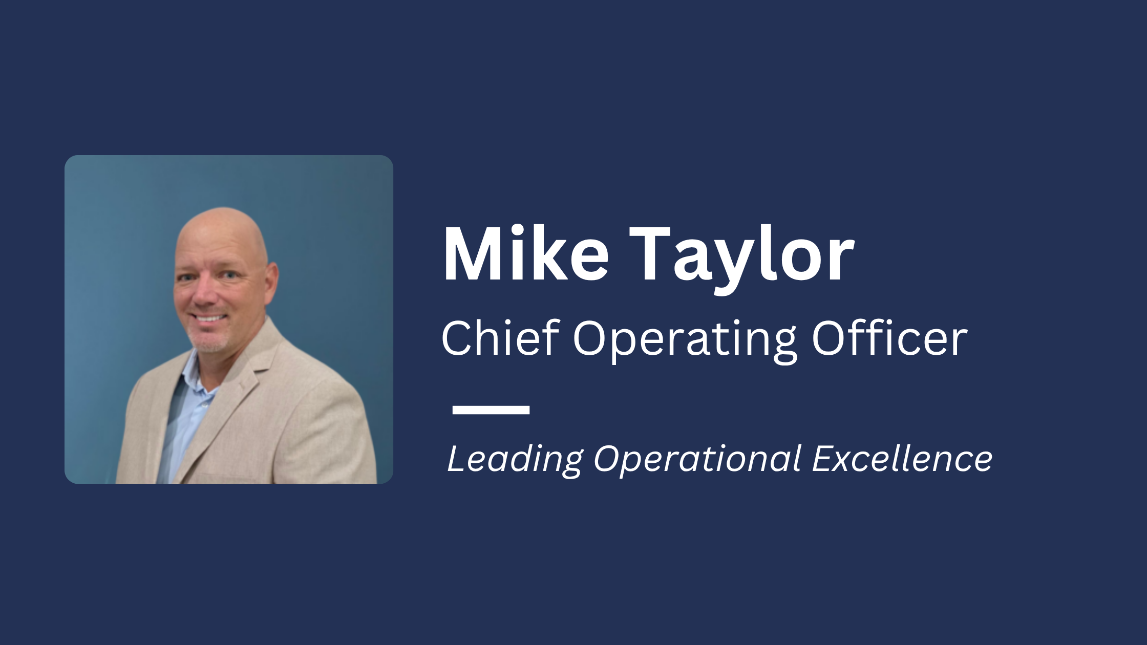 RBW Logistics Appoints Mike Taylor as Chief Operating Officer 
